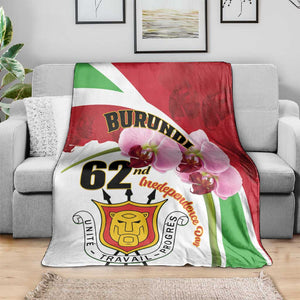 Burundi Independence Day Blanket Coat Of Arms Bujumbura Flower