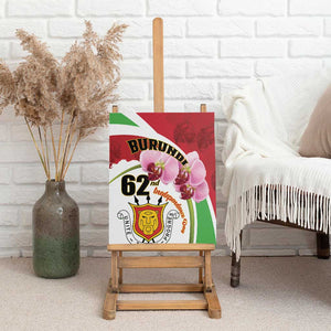 Burundi Independence Day Canvas Wall Art Coat Of Arms Bujumbura Flower