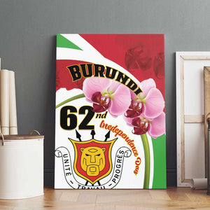 Burundi Independence Day Canvas Wall Art Coat Of Arms Bujumbura Flower