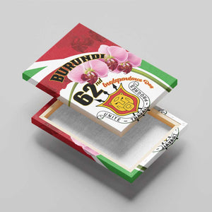 Burundi Independence Day Canvas Wall Art Coat Of Arms Bujumbura Flower