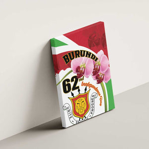 Burundi Independence Day Canvas Wall Art Coat Of Arms Bujumbura Flower