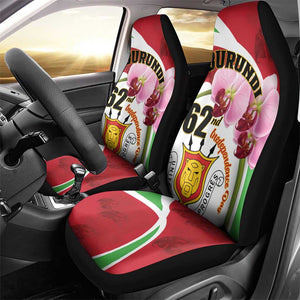 Burundi Independence Day Car Seat Cover Coat Of Arms Bujumbura Flower