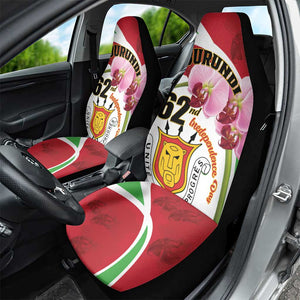 Burundi Independence Day Car Seat Cover Coat Of Arms Bujumbura Flower