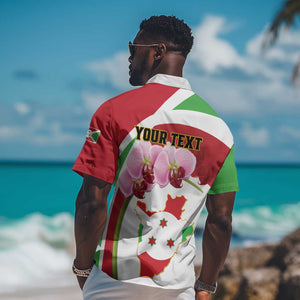 Personalized Burundi Independence Day Hawaiian Shirt Coat Of Arms Bujumbura Flower