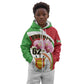 Personalized Burundi Independence Day Kid Hoodie Coat Of Arms Bujumbura Flower