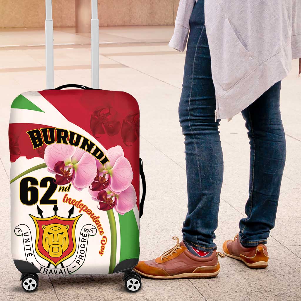 Burundi Independence Day Luggage Cover Coat Of Arms Bujumbura Flower