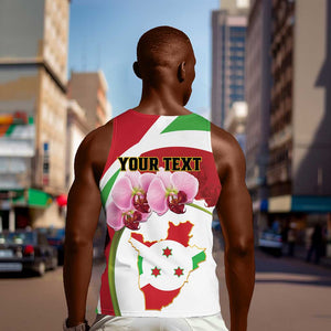 Personalized Burundi Independence Day Men Tank Top Coat Of Arms Bujumbura Flower