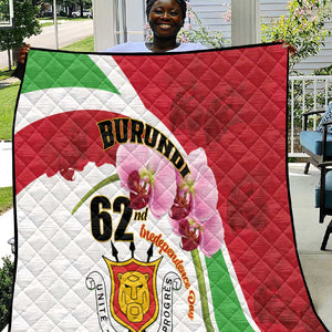 Burundi Independence Day Quilt Coat Of Arms Bujumbura Flower