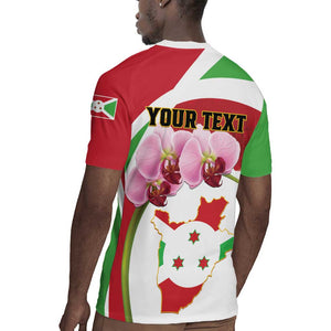 Personalized Burundi Independence Day Rugby Jersey Coat Of Arms Bujumbura Flower