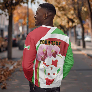 Personalized Burundi Independence Day Sweatshirt Coat Of Arms Bujumbura Flower