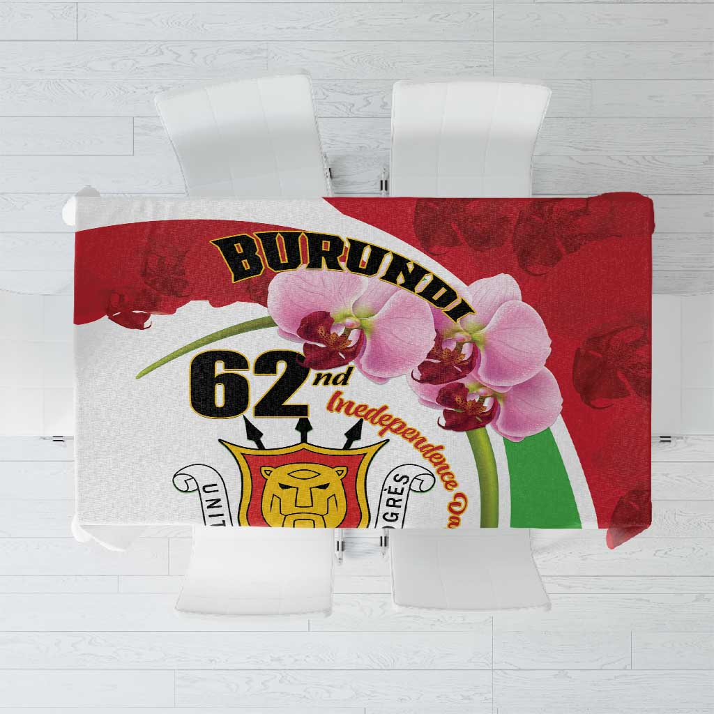 Burundi Independence Day Tablecloth Coat Of Arms Bujumbura Flower