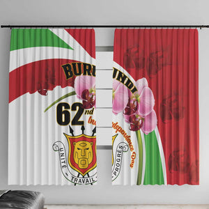 Burundi Independence Day Window Curtain Coat Of Arms Bujumbura Flower