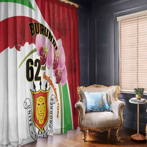 Burundi Independence Day Window Curtain Coat Of Arms Bujumbura Flower