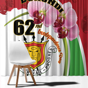 Burundi Independence Day Window Curtain Coat Of Arms Bujumbura Flower