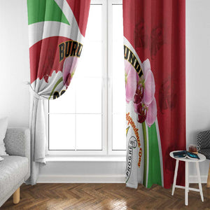 Burundi Independence Day Window Curtain Coat Of Arms Bujumbura Flower