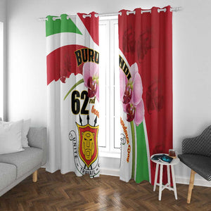 Burundi Independence Day Window Curtain Coat Of Arms Bujumbura Flower