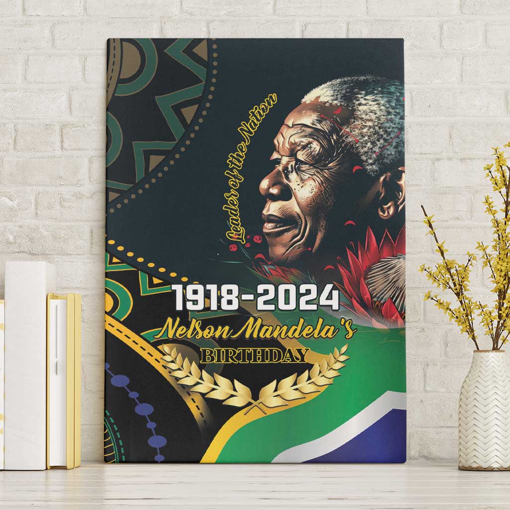 Nelson Mandela Birthday Canvas Wall Art Leader of the Nation