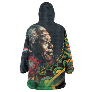 Nelson Mandela Birthday KId Wearable Blanket Hoodie Leader of the Nation