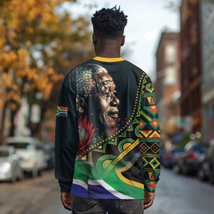 Nelson Mandela Birthday Long Sleeve Shirt Leader of the Nation LT01