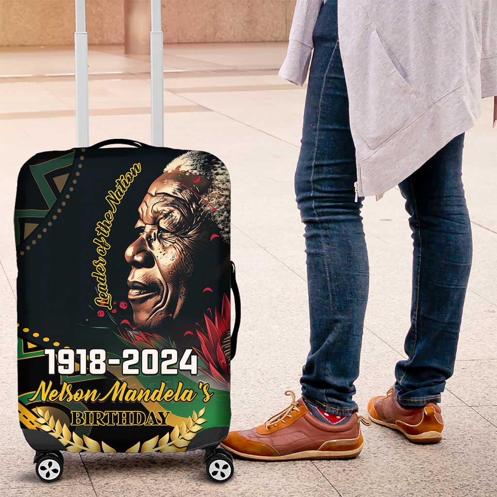 Nelson Mandela Birthday Luggage Cover Leader of the Nation