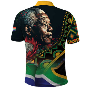 Nelson Mandela Birthday Polo Shirt Leader of the Nation