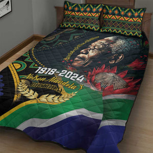 Nelson Mandela Birthday Quilt Bed Set Leader of the Nation