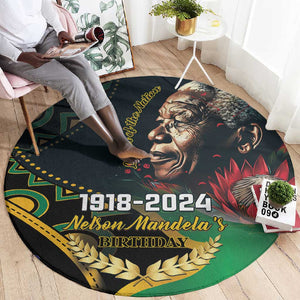 Nelson Mandela Birthday Round Carpet Leader of the Nation