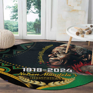 Nelson Mandela Birthday Round Carpet Leader of the Nation