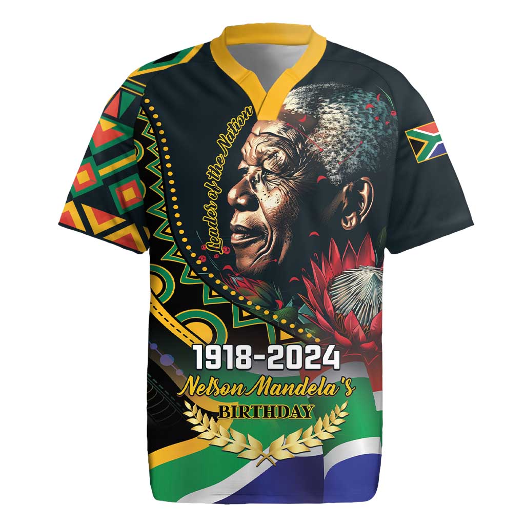 Nelson Mandela Birthday Rugby Jersey Leader of the Nation