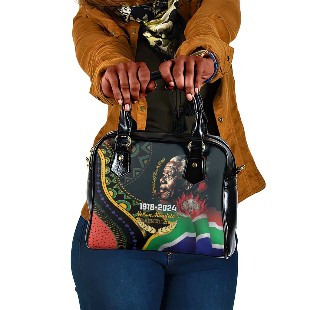 Nelson Mandela Birthday Shoulder Handbag Leader of the Nation