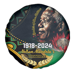 Nelson Mandela Birthday Spare Tire Cover Leader of the Nation