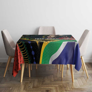 Nelson Mandela Birthday Tablecloth Leader of the Nation