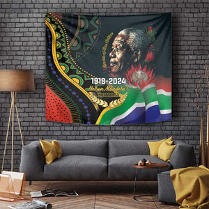 Nelson Mandela Birthday Tapestry Leader of the Nation