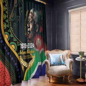 Nelson Mandela Birthday Window Curtain Leader of the Nation