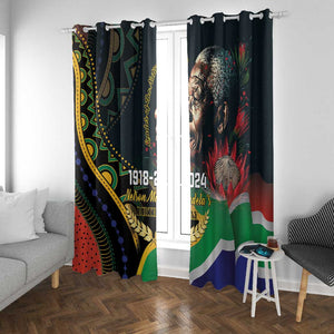 Nelson Mandela Birthday Window Curtain Leader of the Nation