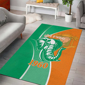 Ivory Coast Independence Day Area Rug Cote d Ivoire Elephant