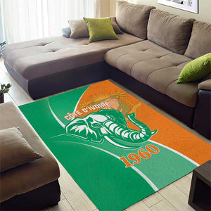 Ivory Coast Independence Day Area Rug Cote d Ivoire Elephant