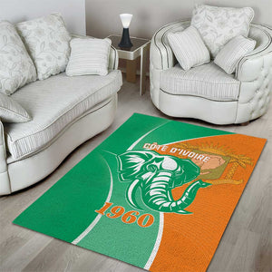 Ivory Coast Independence Day Area Rug Cote d Ivoire Elephant