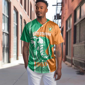 Ivory Coast Independence Day Baseball Jersey Cote d Ivoire Elephant