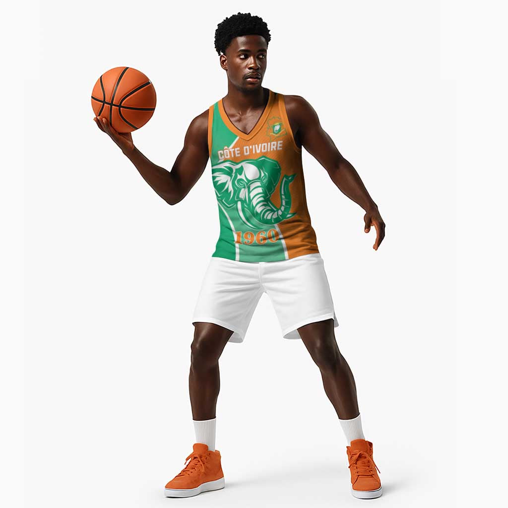 Ivory Coast Independence Day Basketball Jersey Cote d Ivoire Elephant LT01