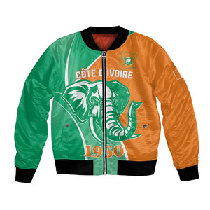 Ivory Coast Independence Day Bomber Jacket Cote d Ivoire Elephant