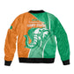 Ivory Coast Independence Day Bomber Jacket Cote d Ivoire Elephant