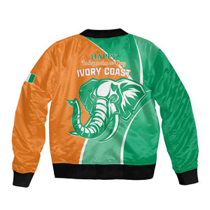 Ivory Coast Independence Day Bomber Jacket Cote d Ivoire Elephant