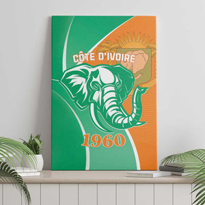 Ivory Coast Independence Day Canvas Wall Art Cote d Ivoire Elephant