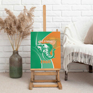 Ivory Coast Independence Day Canvas Wall Art Cote d Ivoire Elephant