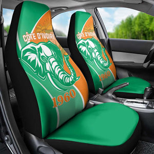 Ivory Coast Independence Day Car Seat Cover Cote d Ivoire Elephant