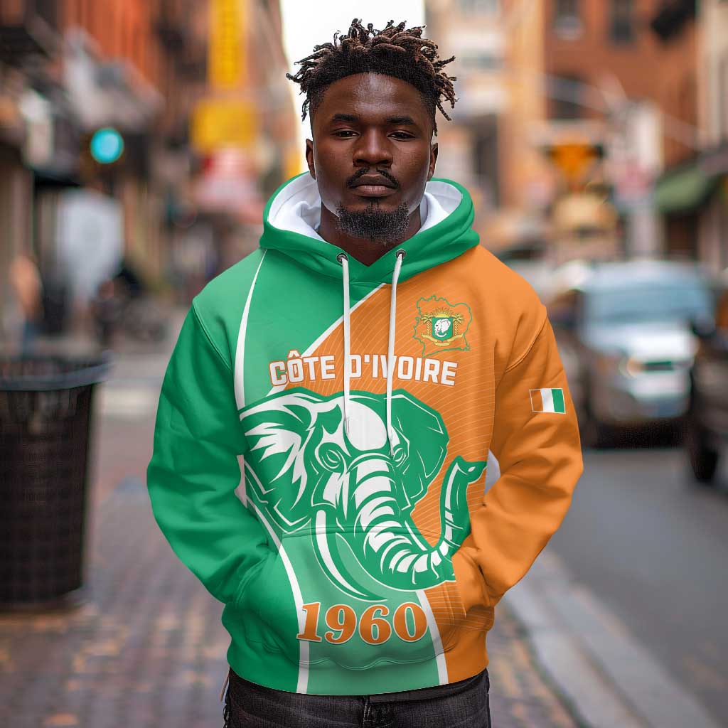 Ivory Coast Independence Day Hoodie Cote d Ivoire Elephant