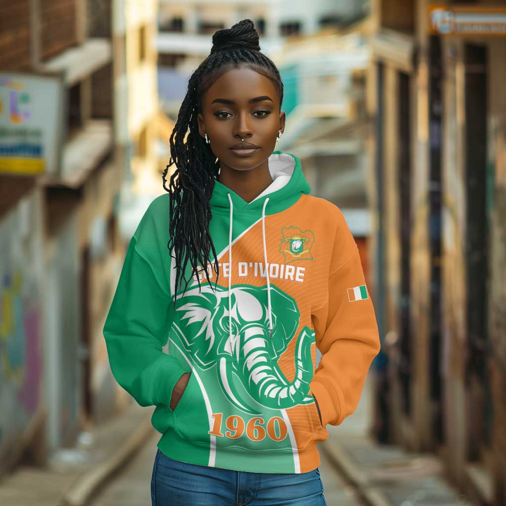 Ivory Coast Independence Day Hoodie Cote d Ivoire Elephant