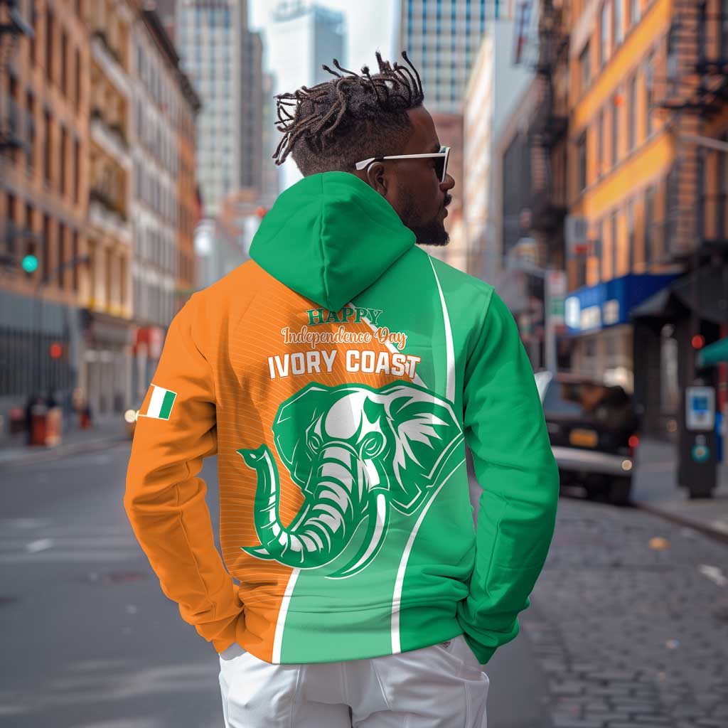 Ivory Coast Independence Day Hoodie Cote d Ivoire Elephant