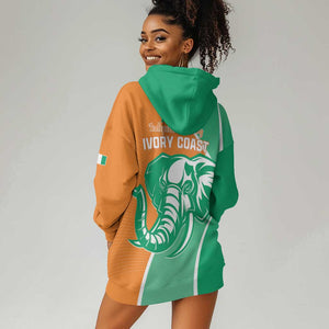 Ivory Coast Independence Day Hoodie Dress Cote d Ivoire Elephant